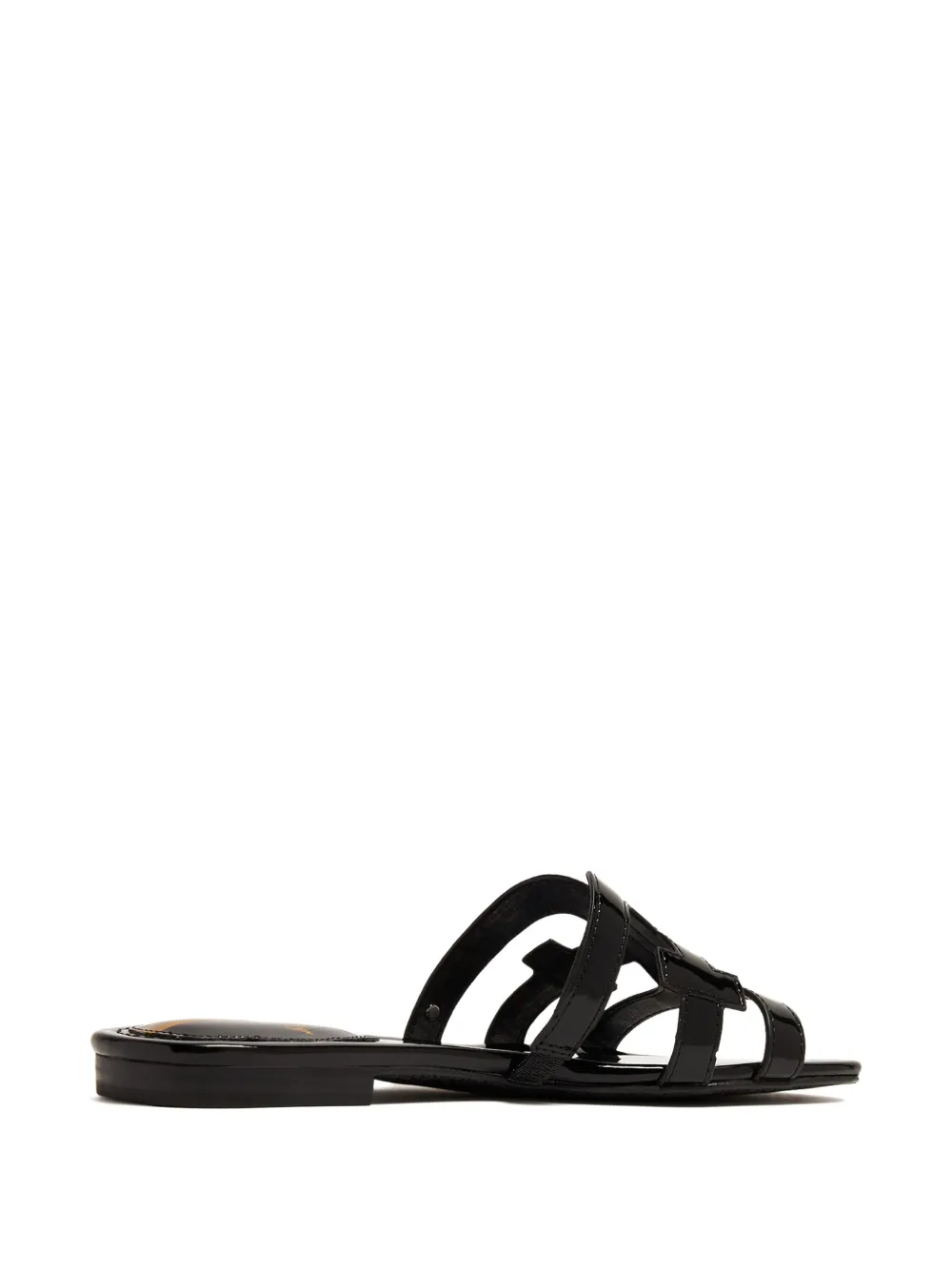 Sam Edelman Bay patent flat sandals Black