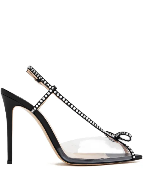 Andrea Wazen  105mm Kay embellished sandals