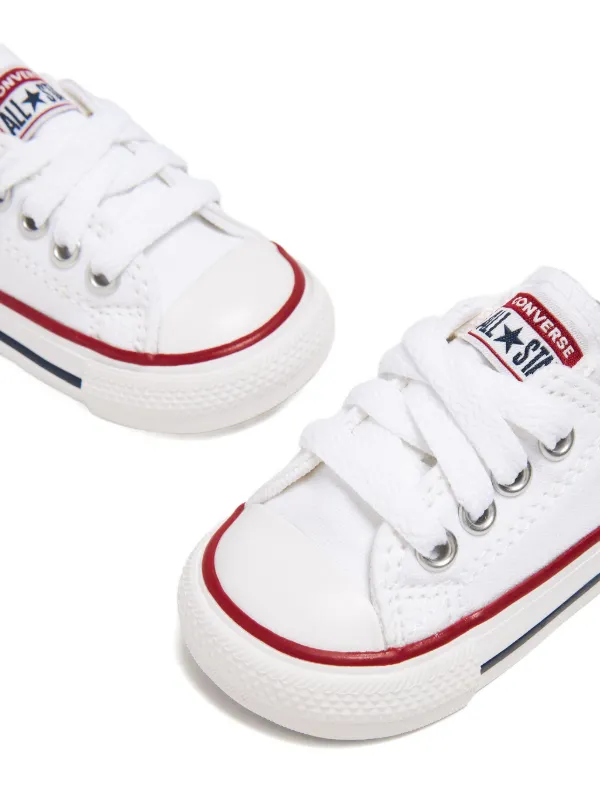 Converse Kids Chuck Taylor logo-patch Sneakers White FARFETCH IN