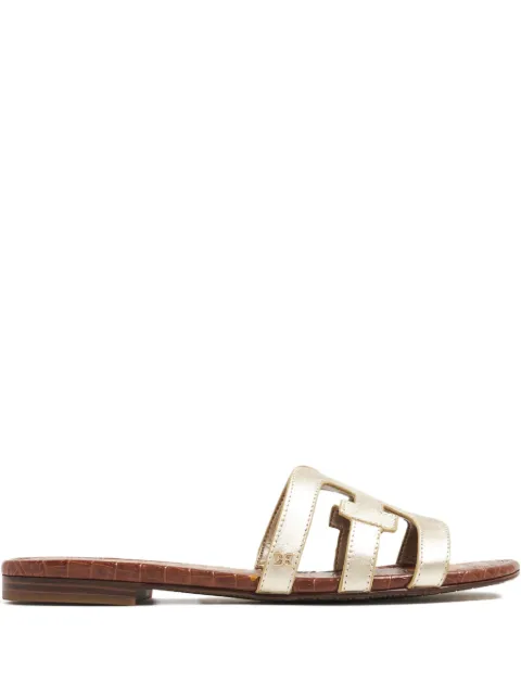 Sam Edelman Bay metallic leather flat sandals