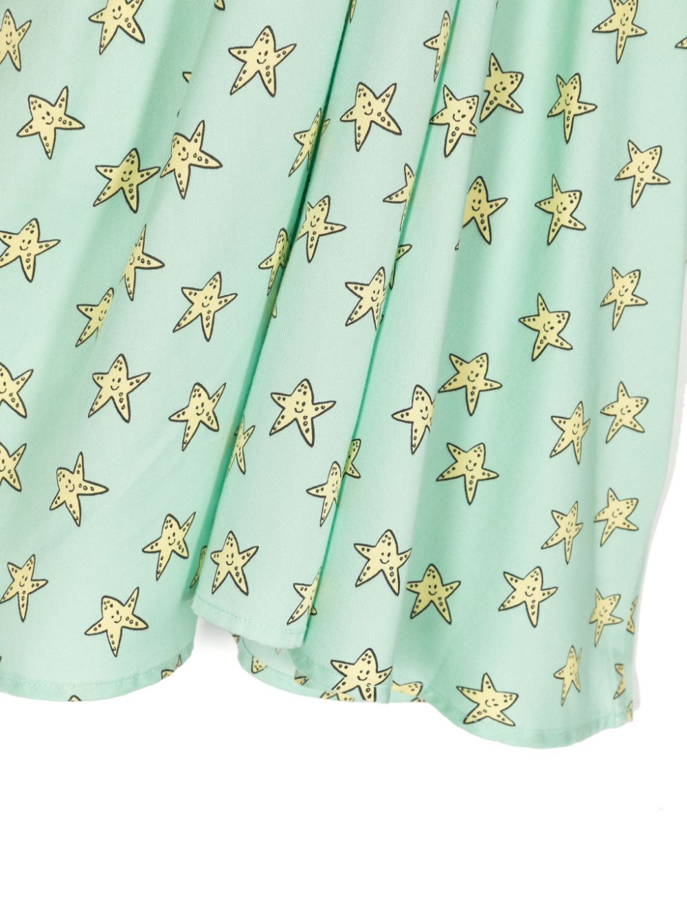 Shop Stella Mccartney Star-print Flared Dress In Green