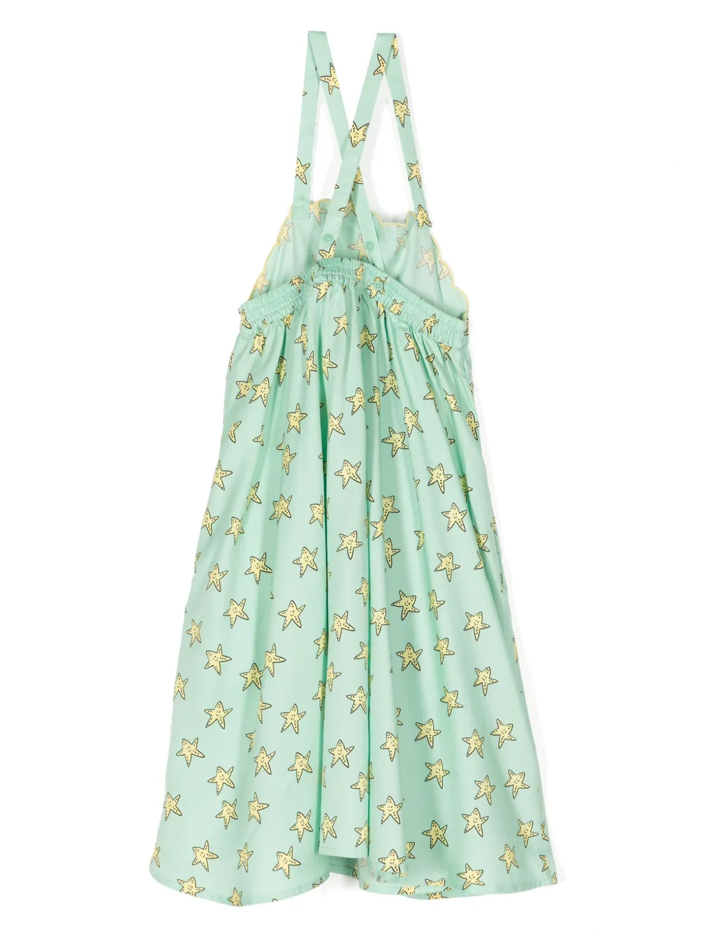 Stella McCartney Kids Jurk met sterrenprint Groen