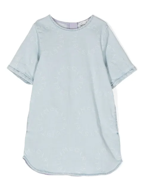 Stella McCartney Kids logo-print denim dress