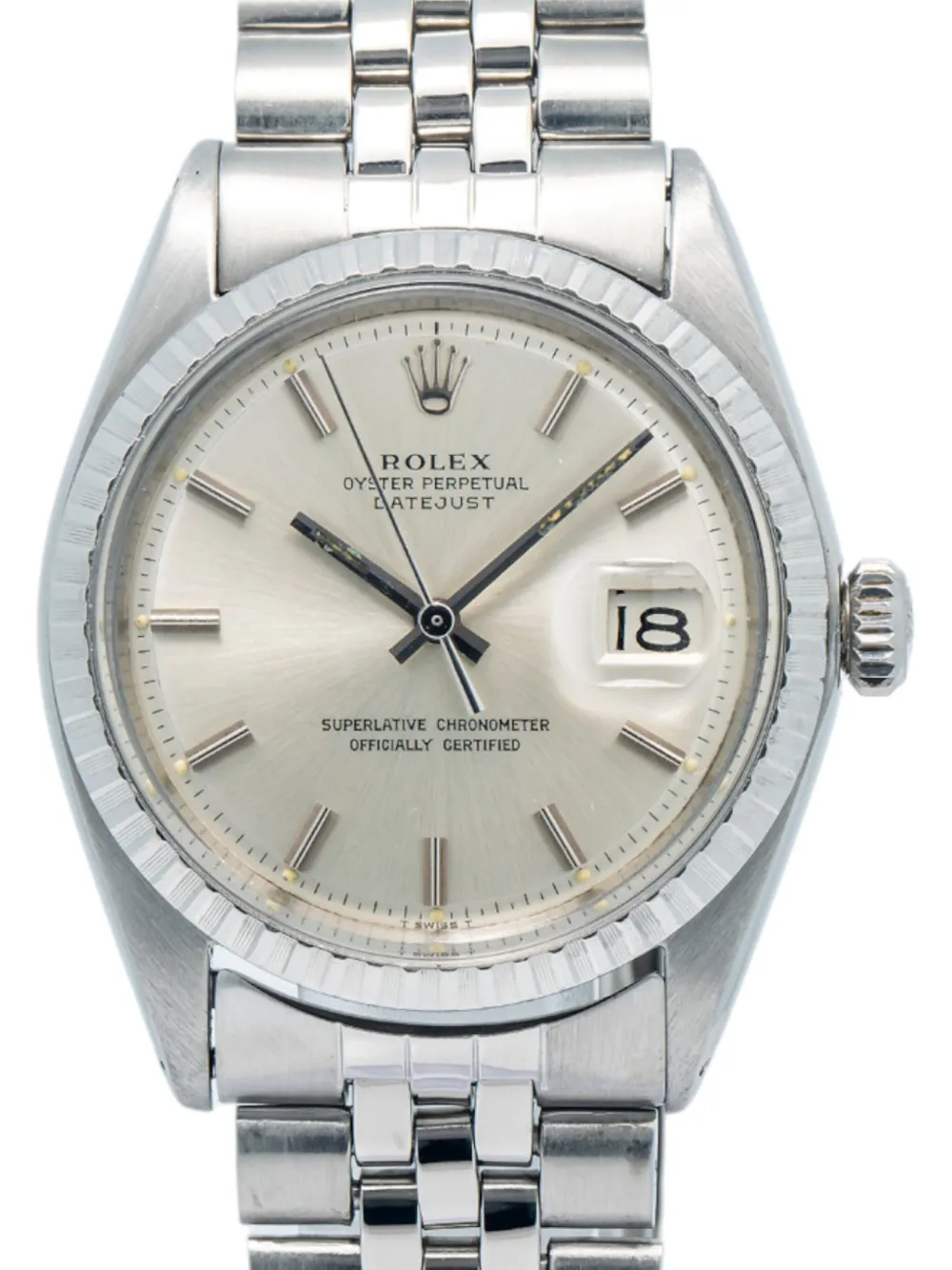 Pre-owned Rolex  Datejust 36mm In White