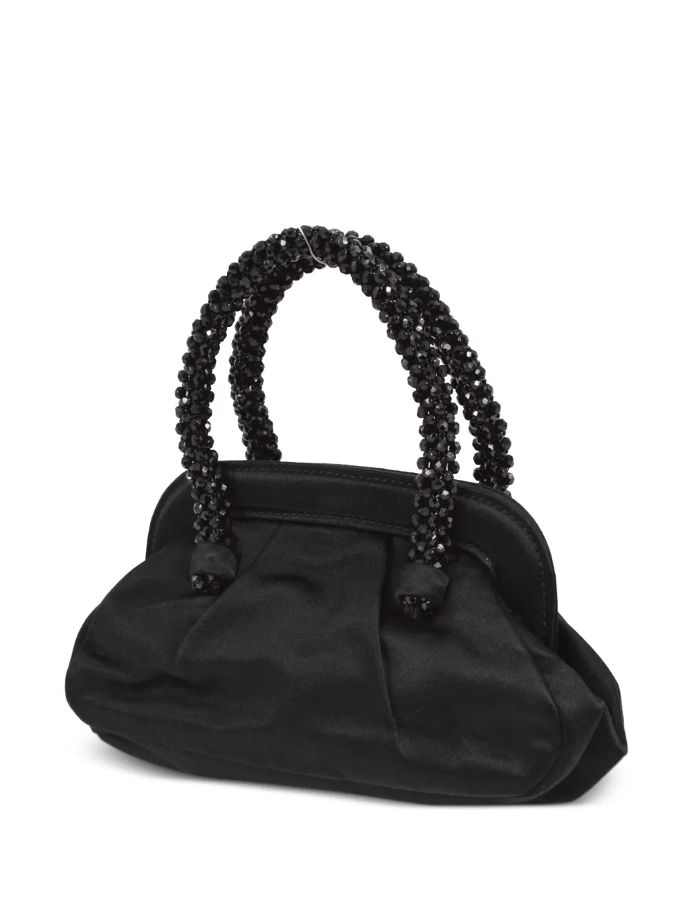Prada Pre-Owned 1990-2000 tweed handtas met rits en logo - Zwart