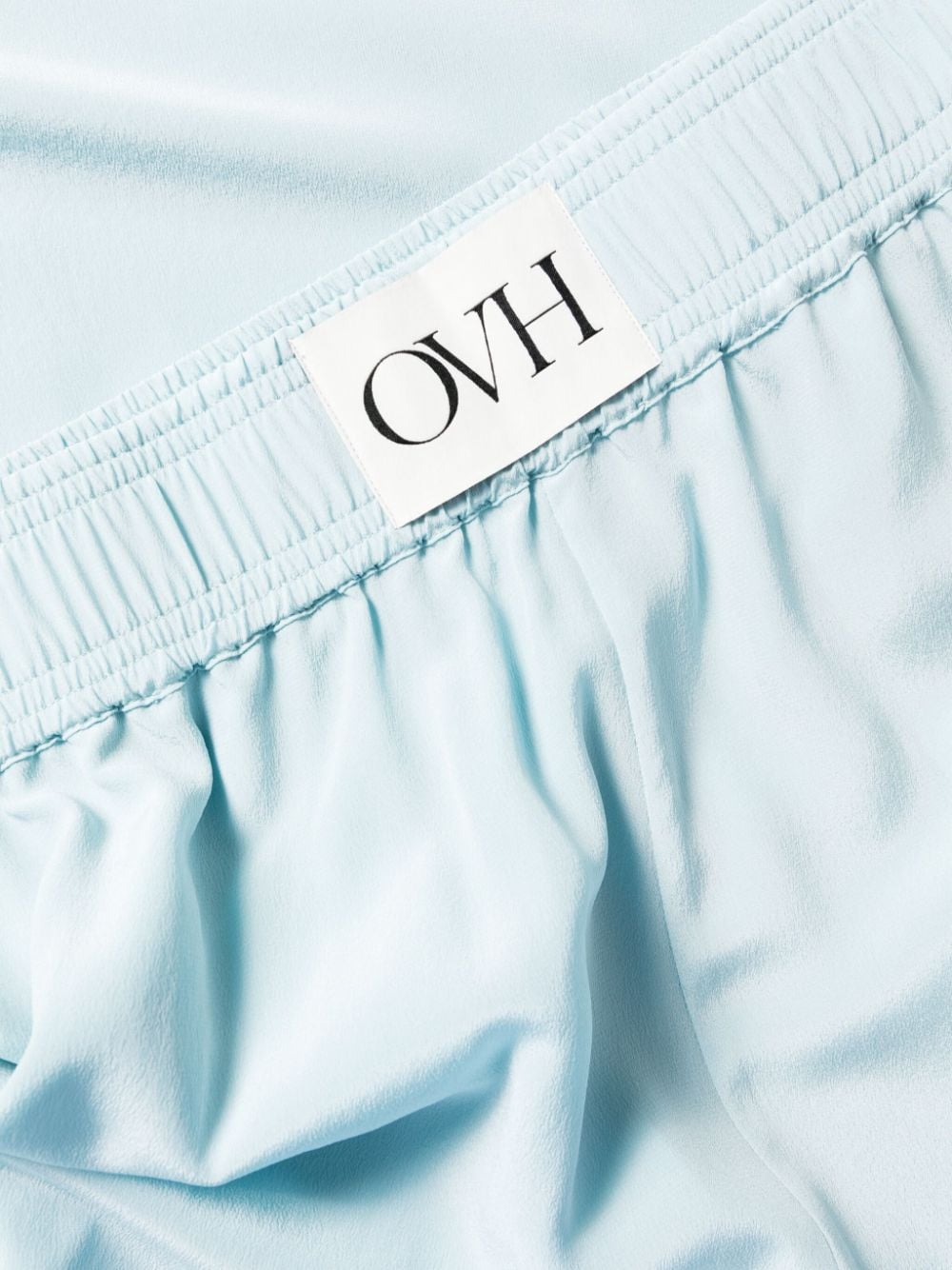 Shop Olivia Von Halle Alabama Silk Pajama Set In Blue