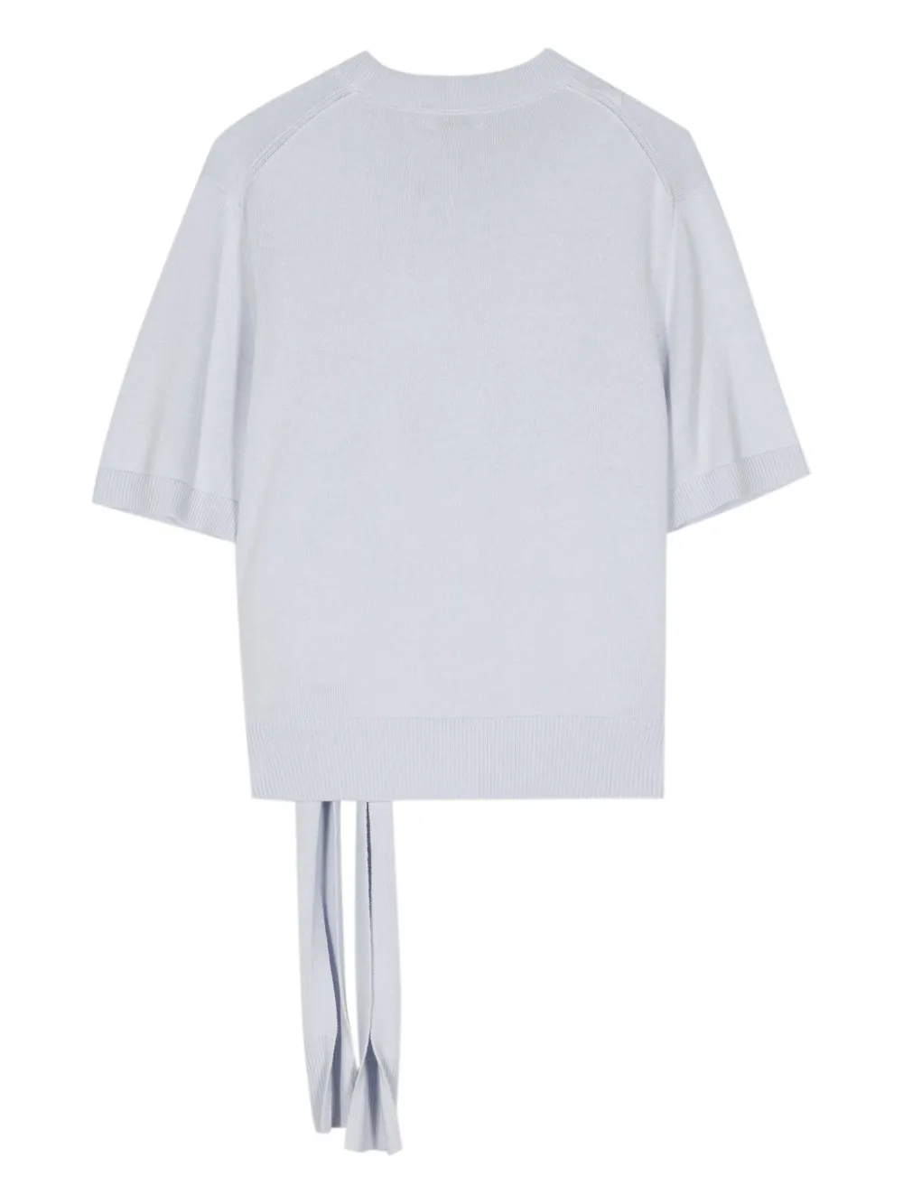 Simkhai T-shirt met gestrikte hals - Blauw