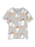 Stella McCartney Kids Seagull Bandit Rash cotton T-shirt - Grey