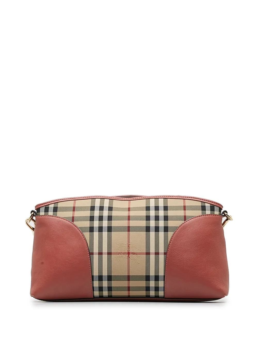 Burberry Pre-Owned 2000-2017 Haymarket Check crossbody bag - Bruin