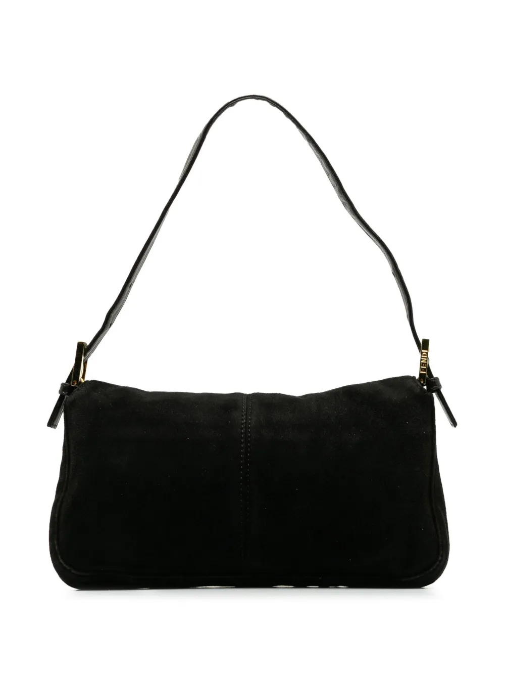 Fendi Pre-Owned Mamma Baguette suede shoulder bag - Zwart