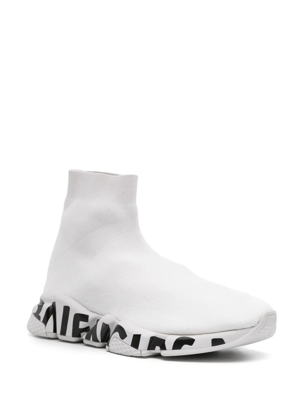 Balenciaga Speed sneakers met graffitiprint - Wit
