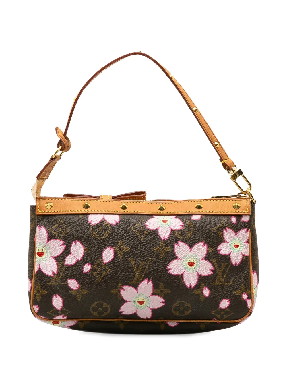 Louis Vuitton Pre-Owned 2003 x Takashi Murakami Cherry Blossom pochette bag - Bruin