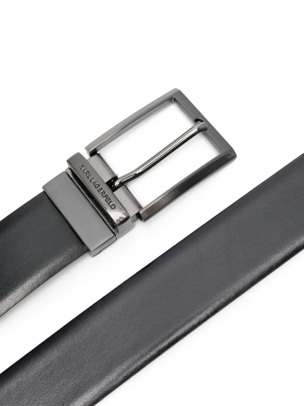 karllagerfeld Karl Lagerfeld Omkeerbare riem - Zwart