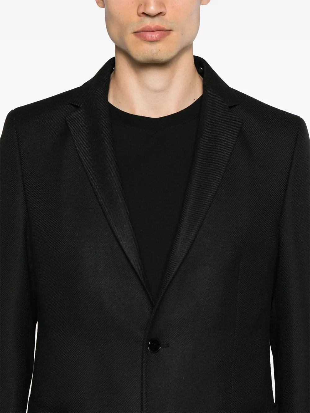 Karl Lagerfeld Hooded single-breasted Blazer | Black | FARFETCH