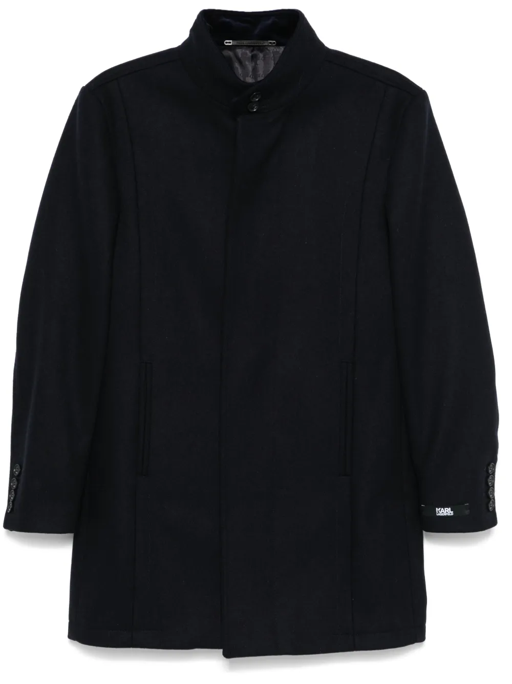 Karl Lagerfeld single-breasted coat | Blue | Image 1