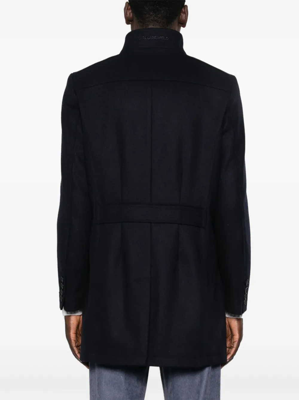 Karl Lagerfeld Jas met enkele rij knopen Blauw