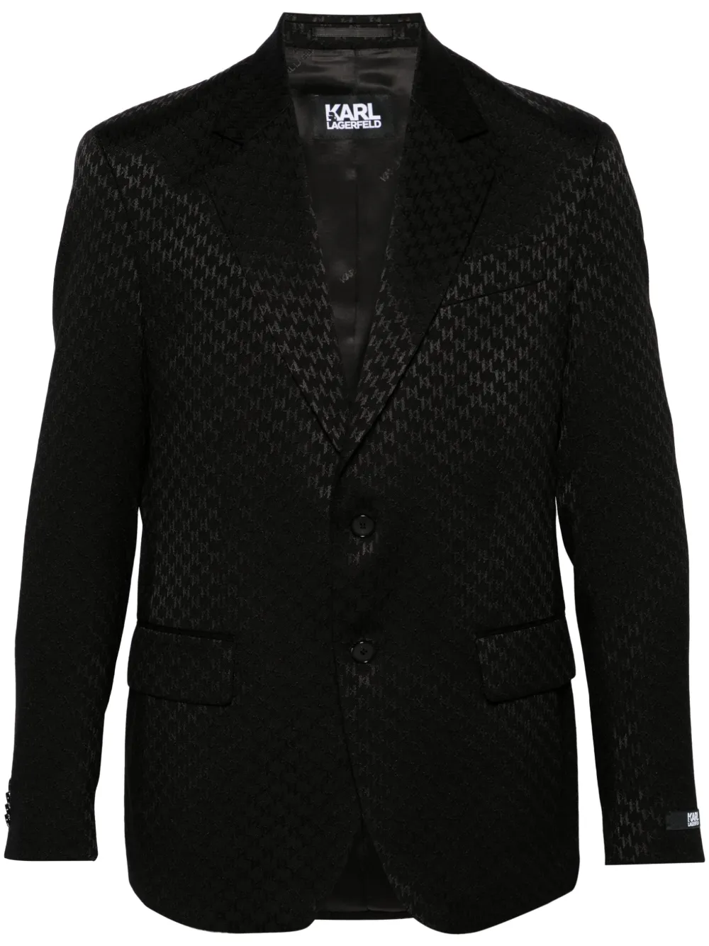 Karl Lagerfeld Blazer com abotoamento simples | Preto | Image 1