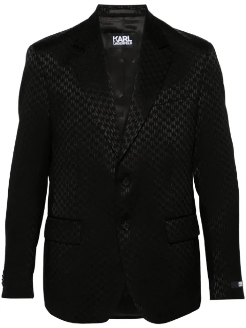 Karl Lagerfeld notched-lapels single-breasted blazer