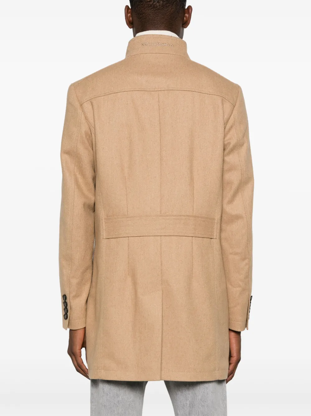 Karl Lagerfeld Jas met enkele rij knopen Bruin