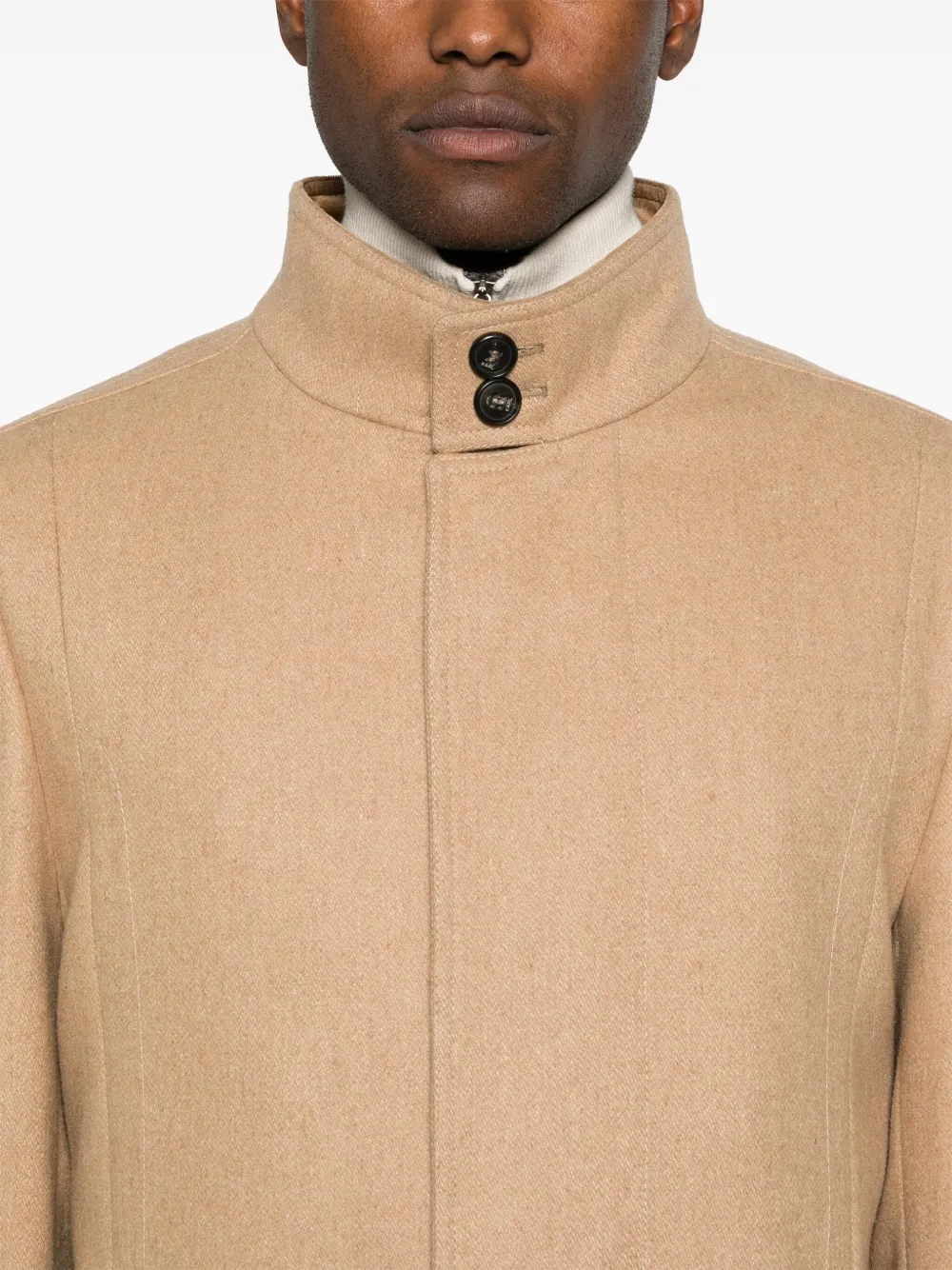 Karl Lagerfeld Jas met enkele rij knopen Bruin