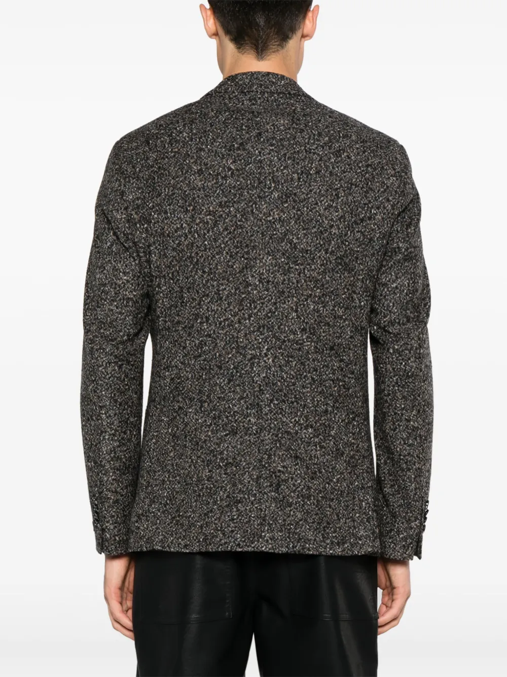 Karl Lagerfeld Blazer met enkele rij knopen en gekerfde revers Zwart