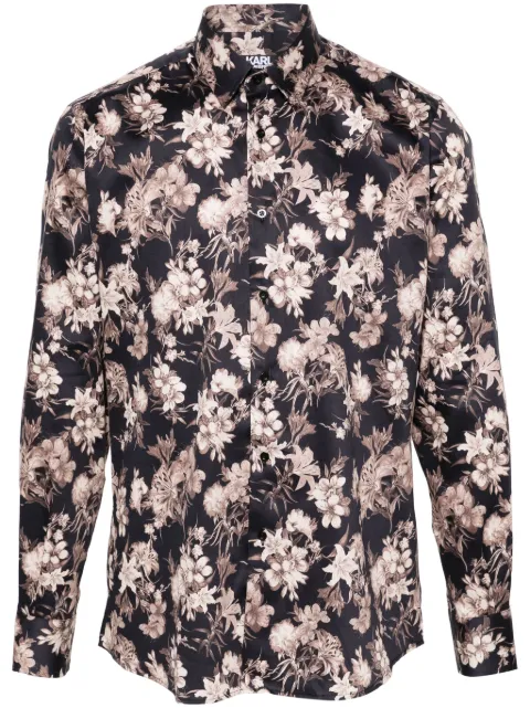 Karl Lagerfeld chemise à fleurs