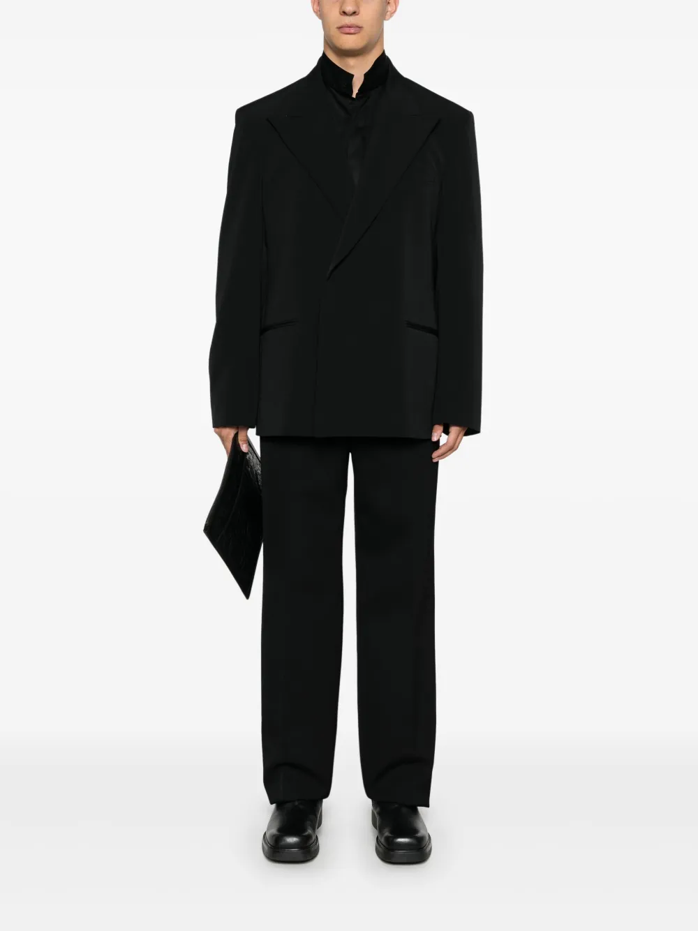 Karl Lagerfeld Popeline overhemd - Zwart