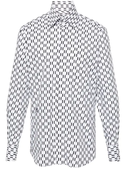 Karl Lagerfeld monogram-print cotton shirt