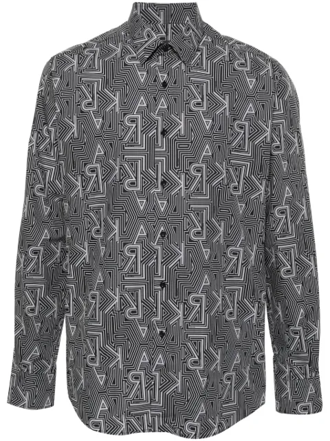 Karl Lagerfeld logo-print cotton shirt