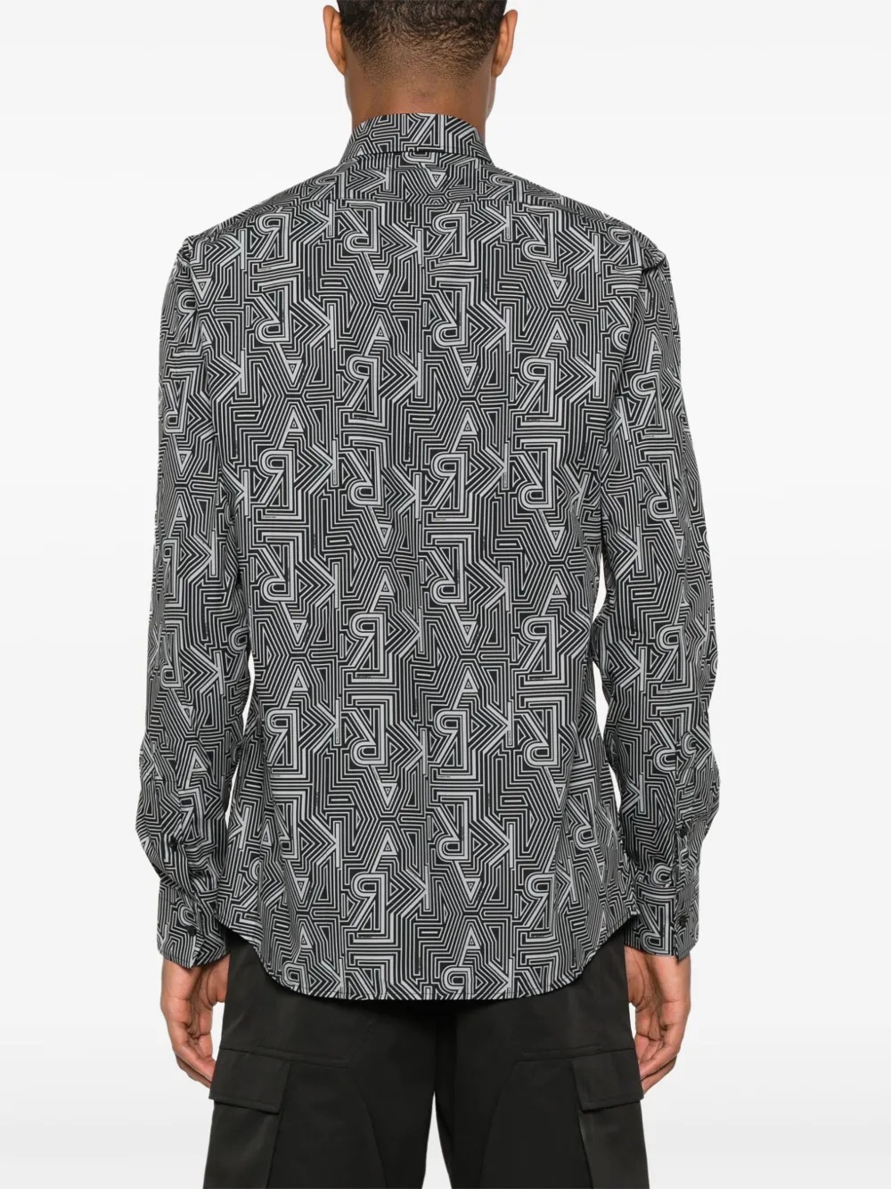 Karl Lagerfeld Overhemd met logoprint Zwart