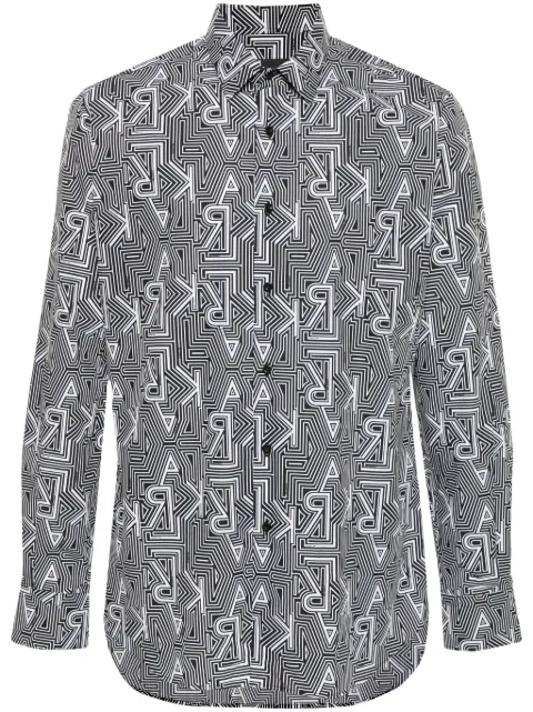 Karl Lagerfeld camisa con logo estampado