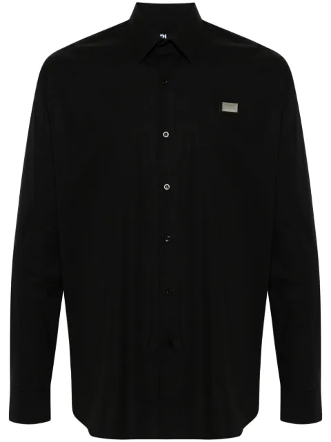 Karl Lagerfeld logo-plaque shirt