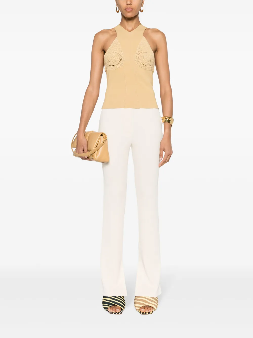 Affordable Nanushka contrast-panel sleeveless top Women
