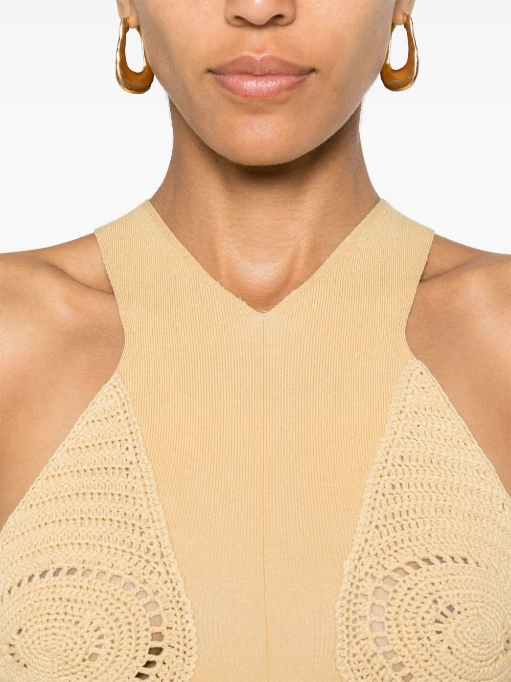 Affordable Nanushka contrast-panel sleeveless top Women