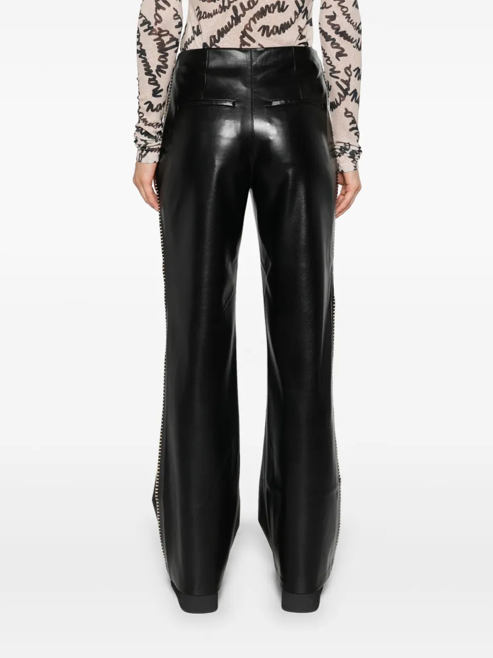 Shop Nanushka Manola Tailored Trousers In Schwarz