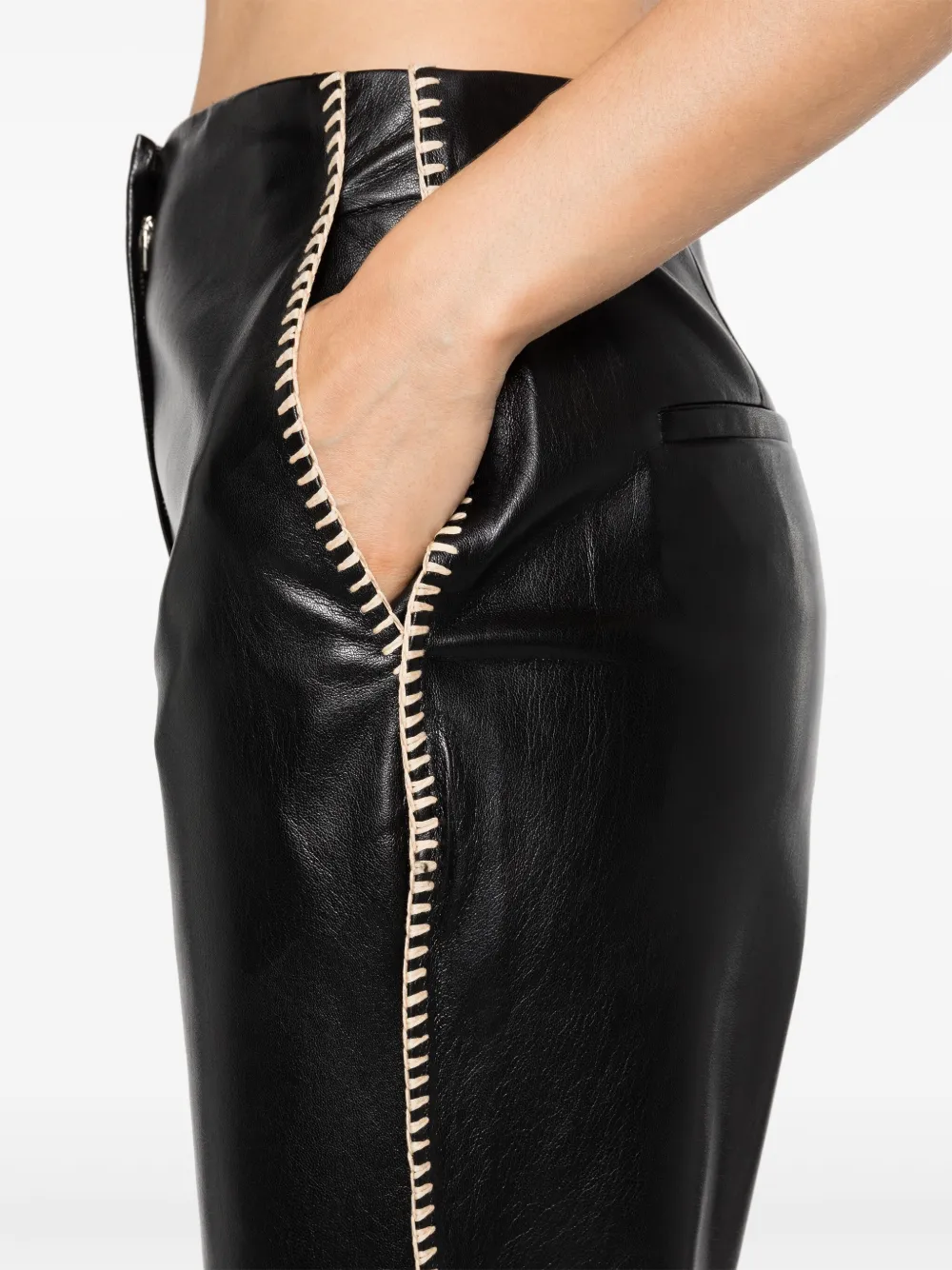 Nanushka Manola pantalon Zwart