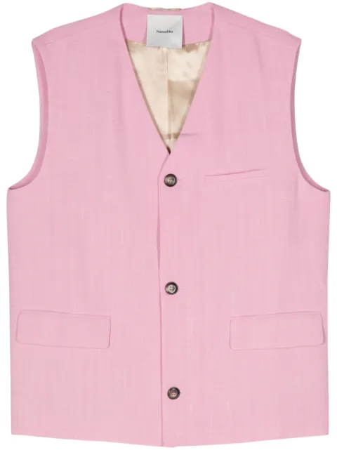 Nanushka Temme tweed vest