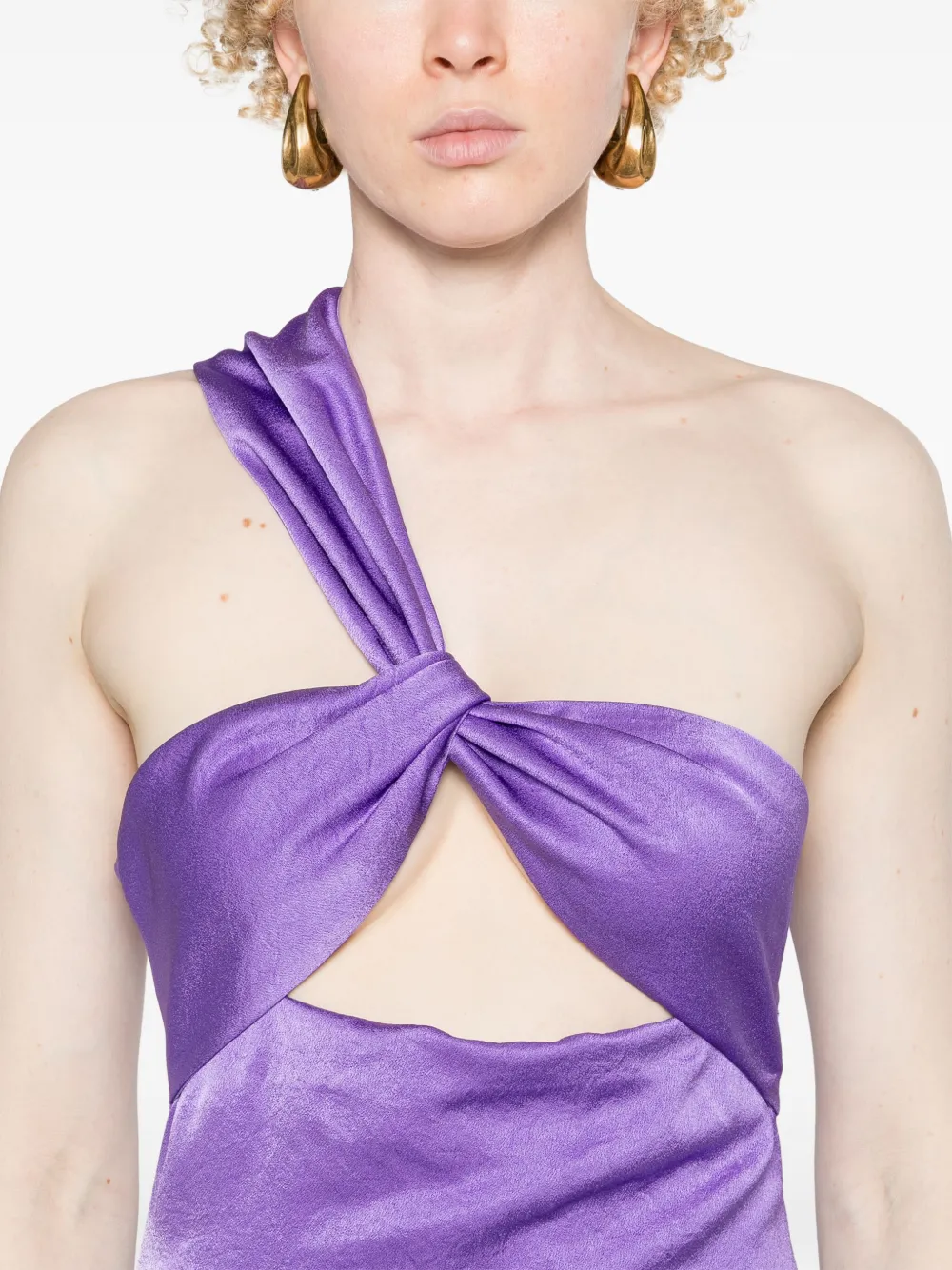 Cheap Nanushka Maseco twist-detail satin maxi dress Women
