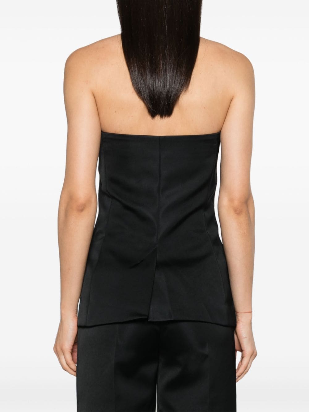 Shop Nanushka Alessa Tailored Vest In Black