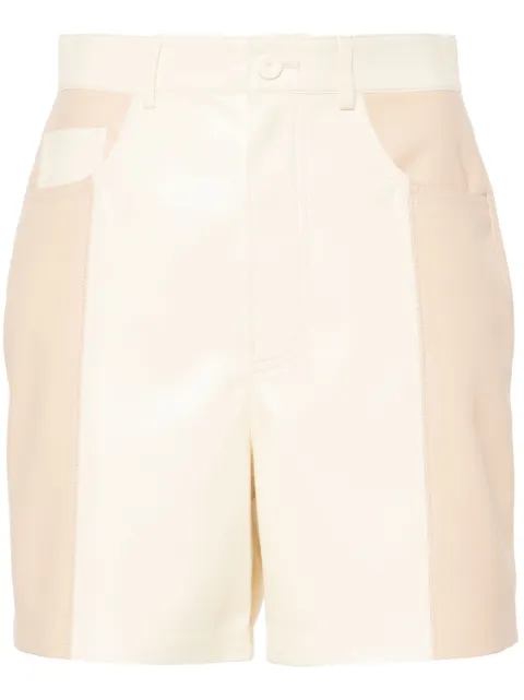 Nanushka contrast-panel shorts Women