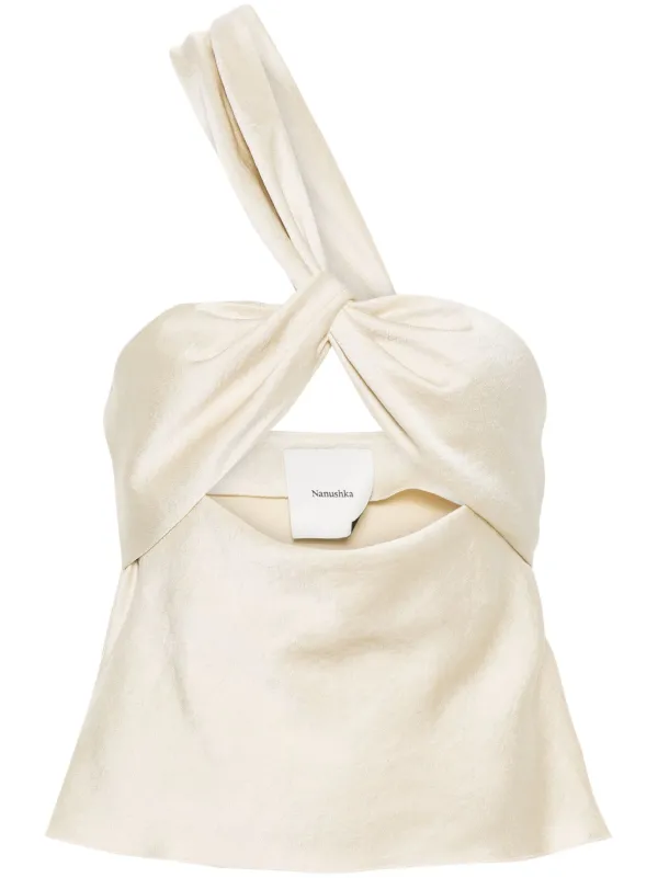 Nanushka one shoulder top new arrivals