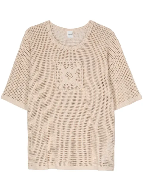 Nanushka Estienne crochet-knit top Women