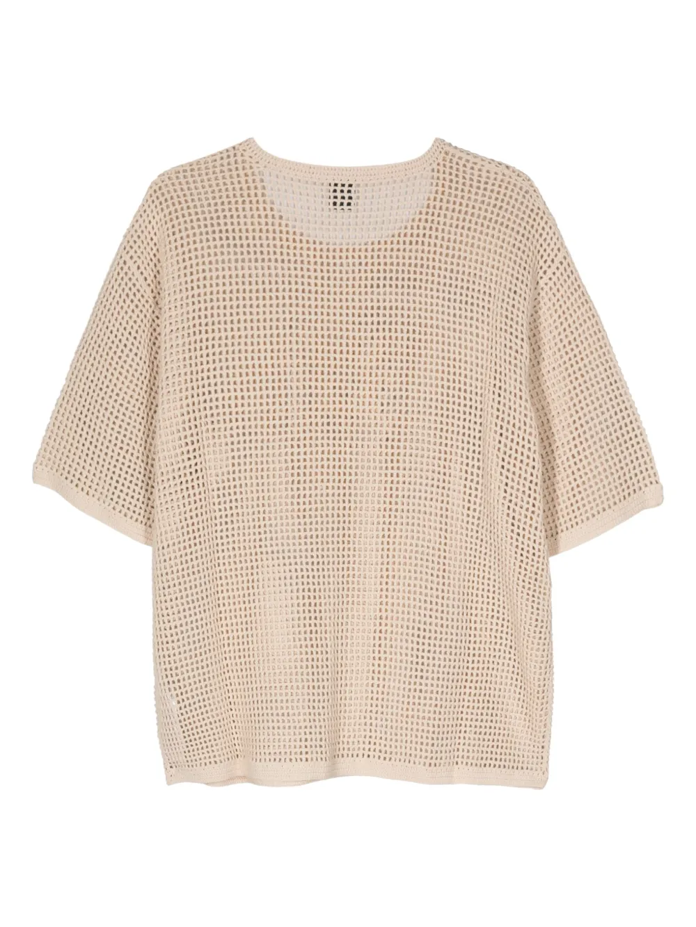 Shop Nanushka Estienne Crochet-knit Top In Neutrals