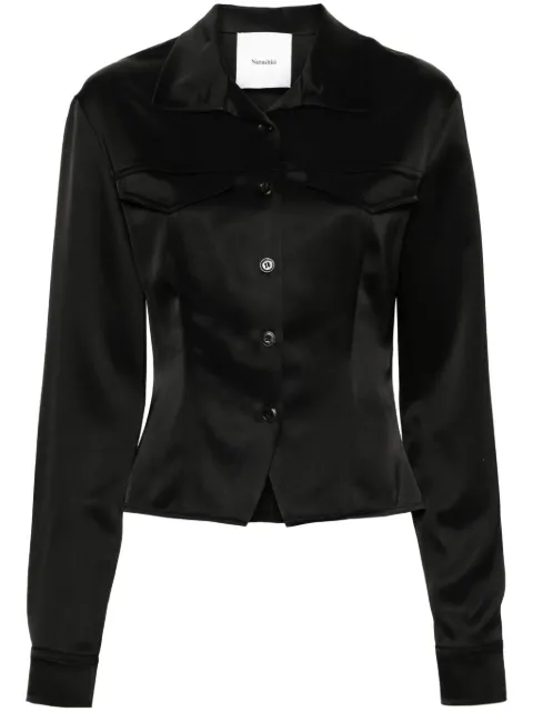 Nanushka Gitta satin shirt