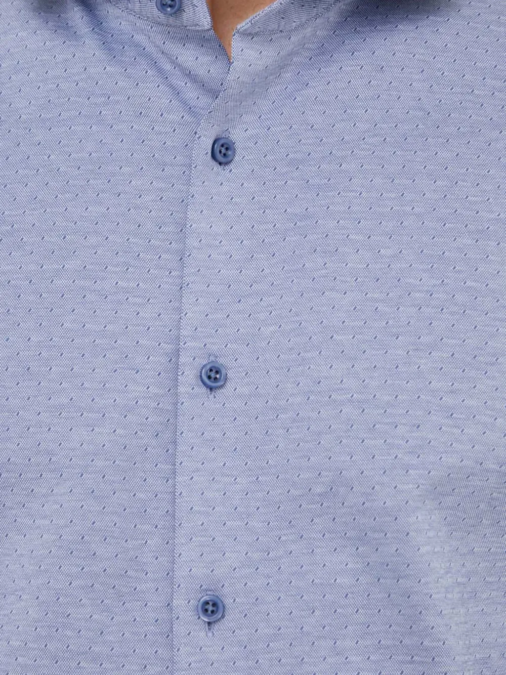 BOSS Getextureerd overhemd Blauw