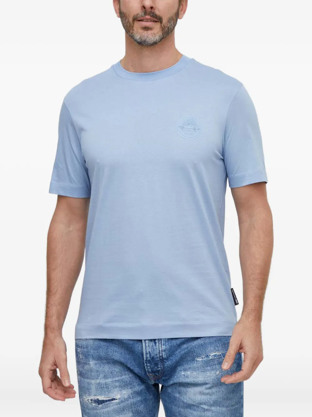 BOSS Thompson cotton T-shirt | Blue | Image 1
