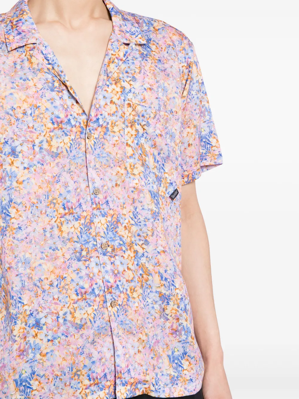 Boardies Floral-print Lyocell Shirt In Multi