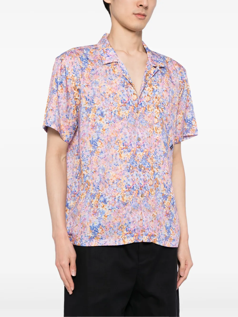 Boardies Floral-print Lyocell Shirt In Multi