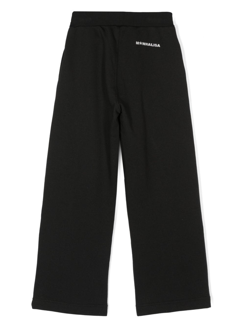 Image 2 of Monnalisa glitter-logo stud-detailed trousers
