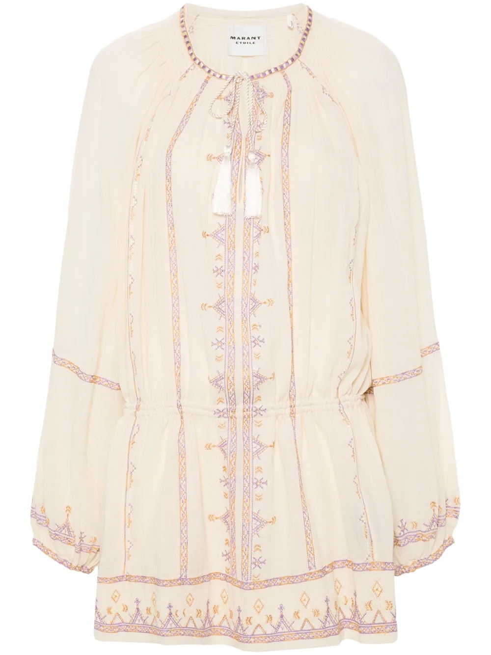 Isabel Marant Étoile Parsley Organic Cotton Mini Dress In 中性色